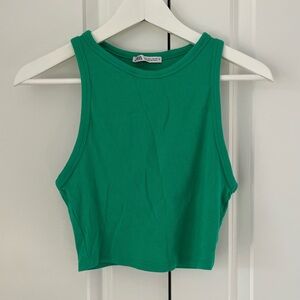 Green Zara tank top